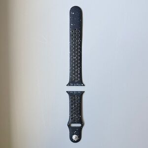 46mm Apple Watch Band - Midnight Black Nike Sport Band - M/L